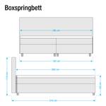 Boxspringbett (inkl. Topper) Campile