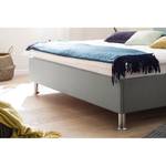 Gestoffeerd bed Amelie Heldergrijs - 180 x 200cm - Chroomkleurig glanzend