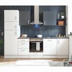 Küchenzeile Korkee II Weiß / Anthrazit - Ohne Elektrogeräte