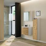 Colonne de salle de bain Albaro Imitation chêne wotan / Blanc
