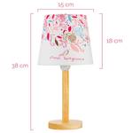 Lampe Cute IX Coton / Aluminium - 1 ampoule