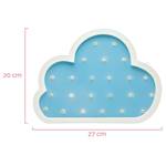 Applique murale LED Lovely III Bleu - Bois manufacturé - 27 x 20 x 3 cm