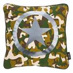 Coussin Star Coton - Vert / Argenté