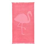 Hamamtuch Capri Flamingo Baumwollstoff - Pastellrot