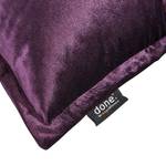 Kussensloop Glam textielmix - Donker paars - 45 x 45 cm
