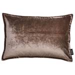 Kussensloop Glam textielmix - Chocoladebruin - 60 x 40 cm