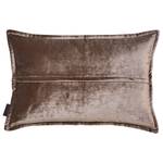 Kussensloop Glam textielmix - Chocoladebruin - 60 x 40 cm