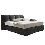 Boxspringbett Vera Cruz Webstoff - Anthrazit - 160 x 200cm - H2