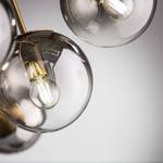 Plafondlamp Kenly transparant glas/nikkel - 9 lichtbronnen