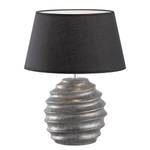 Lampe Farway Tissu mélangé / Céramique - 1 ampoule - Argenté