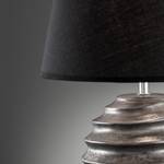 Lampe Farway Tissu mélangé / Céramique - 1 ampoule - Argenté