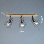 Plafondlamp Tanner nikkel - 3 lichtbronnen