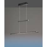 Suspensions LED Skokie II Verre transparent / Nickel - 1 ampoule