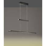 Suspensions LED Skokie IV Verre transparent / Nickel - 1 ampoule