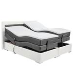 Lit boxspring Bellmont Avec moteur - Blanc alpin / Anthracite - 180 x 200cm