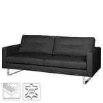 Sofa Neo11 II (2-Sitzer) Echtleder - Echtleder Lasde: Schwarz - Kufen