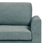 Ecksofa Neo14 I Flachgewebe - Blaugrau - Longchair davorstehend links