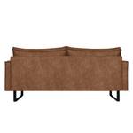 Canapé Liel - 2-3 places Velours - Microfibre Priya: Cognac