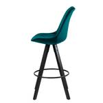 Chaises de bar Aledas III Bleu pétrole / Noir - Lot de 2