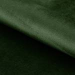 Sedia da bar Nicholas IV (2 pezzi) Velluto / Quercia massello - Verde bosco / Marrone scuro