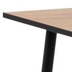 Eettafel Weem metaal - wild eikenhouten look/zwart