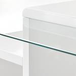 Salontafel Tucker glas - hoogglans wit