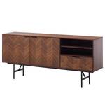 Sideboard Rixo Echtholzfurnier - Walnuss