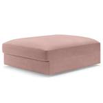 Gestoffeerde hocker Dixwell big Geweven stof Palila: Mauve