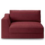 1,5-Sitzer Sofa Dixwell Webstoff Palila: Beere - Armlehne davorstehend links