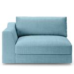 1,5-Sitzer Sofa Dixwell Webstoff Palila: Hellblau - Armlehne davorstehend links