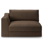 1,5-Sitzer Sofa Dixwell Webstoff Palila: Espresso - Armlehne davorstehend links