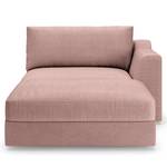 Chaise longue Dixwell Geweven stof Palila: Mauve - Armleuning vooraanzicht rechts