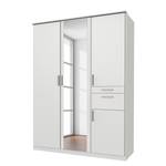 Armoire Koblenz I Avec compartiment pour accessoires - Blanc - Largeur : 135 cm