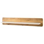 Wooncombinatie Boge (2-delig) fineer van echt hout - knoestig eikenhout/mat wit