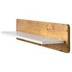 Wooncombinatie Boge (2-delig) fineer van echt hout - knoestig eikenhout/mat wit