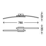 Plafonnier Go Matière plastique / Fer - 2 ampoules