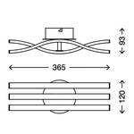 Plafonnier Go Matière plastique / Aluminium - 3 ampoules