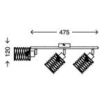 Plafonnier Krusel Fer - 3 ampoules