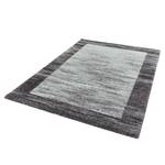 Hoogpolig vloerkleed Savona III geweven stof - Antracietkleurig/mintgroen - 67 x 130 cm