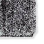 Hoogpolig vloerkleed Savona III geweven stof - Donkergrijs/grijs - 80 x 150 cm