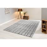 Tapis épais Savona II Tissu - Anthracite / Gris clair - 67 x 130 cm