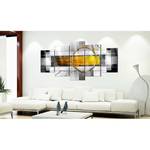 Acrylglasbild Golden Shot Acrylglas - Schwarz / Gelb - 200 x 100 cm