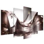 Acrylglasbild Golden Storm Acrylglas - Metallisch - 200 x 100 cm