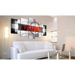 Acrylglas-afbeelding Carmine Missile acrylglas - zilverkleurig/rood - 200 x 100 cm