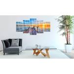 Acrylglas-afbeelding Lake of Memories acrylglas - blauw/geel - 200 x 100 cm