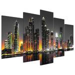 Bild Desertic City Acrylglas - Mehrfarbig - 100 x 50 cm