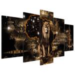 Tableau déco plexiglas Golden Lion Plexiglas - Noir / Marron - 100 x 50 cm