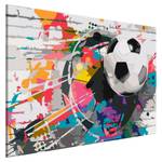 Tableau déco Colourful Ball Peinture à points - Lin - Multicolore - 60 x 40 cm