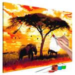 Peinture par numéro - Africa at Sunset Lin - Multicolore - 120 x 80 cm