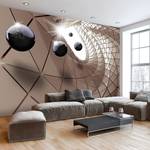 Vliesbehang Abstract Utopia premium vlies - metallic - 100 x 70 cm